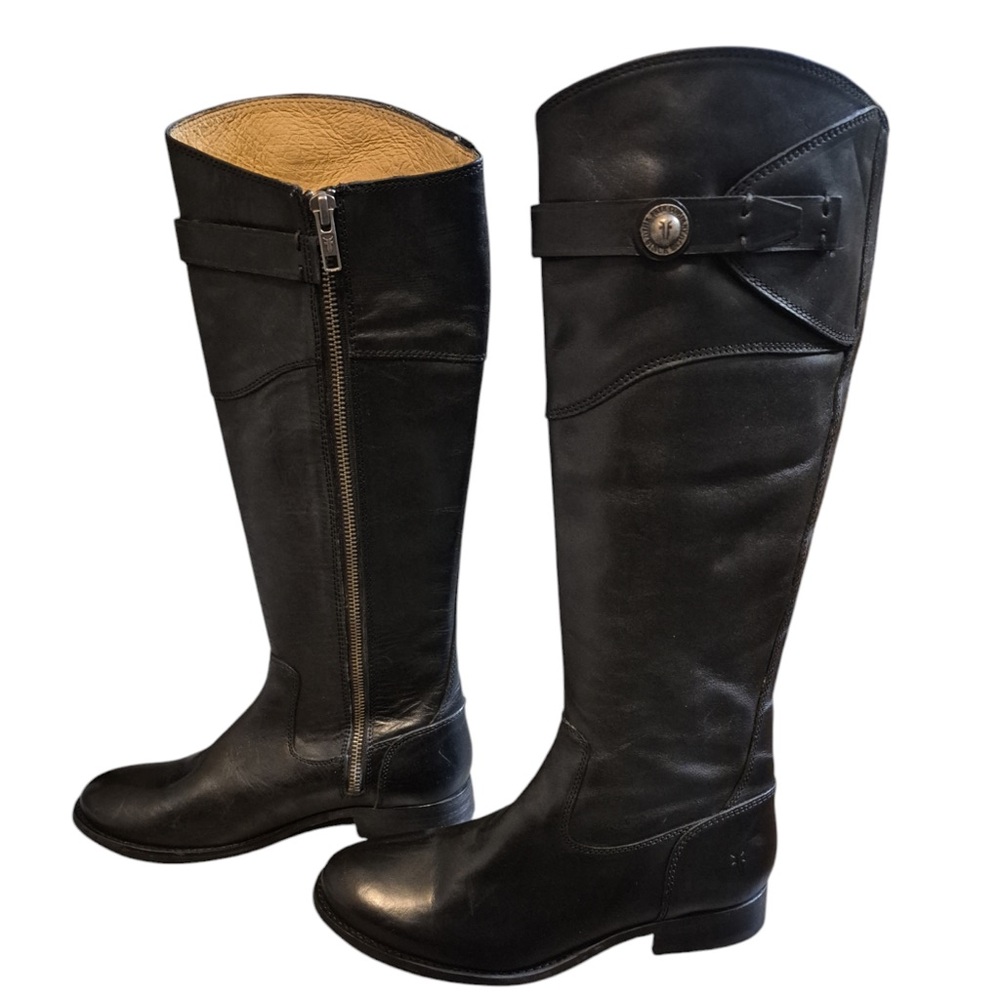 Women’s FRYE tall black leather boots